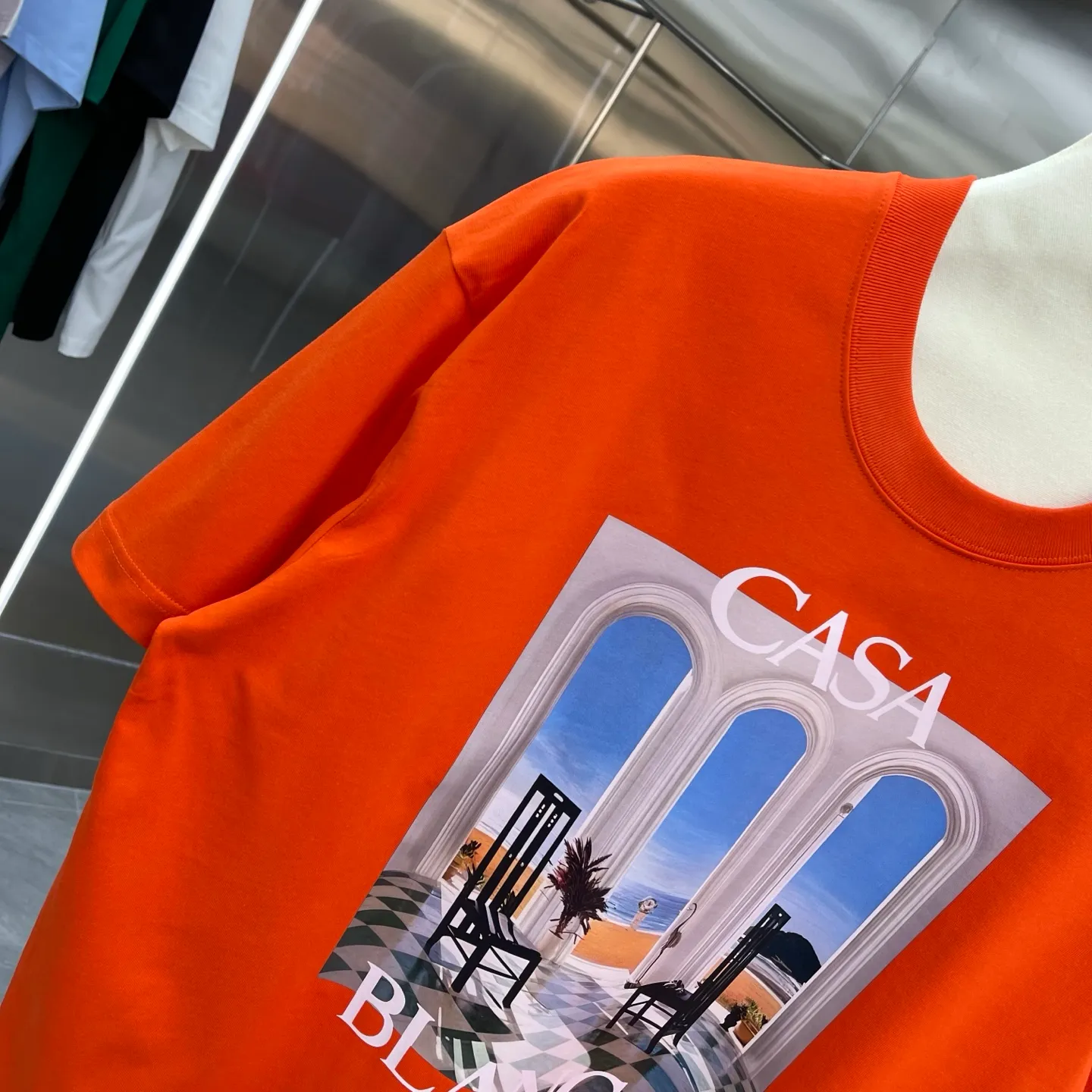 New Arrival Casablanca Classic Series T ～ ， ， 。 ， Classic ， In Stock ！ ：White Black Blue Royal Blue Orange（5 ） Size：S M L XL XXL